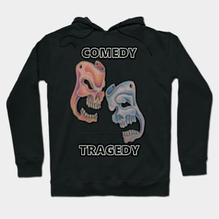 Comedy & Tragedy Green Letters Hoodie